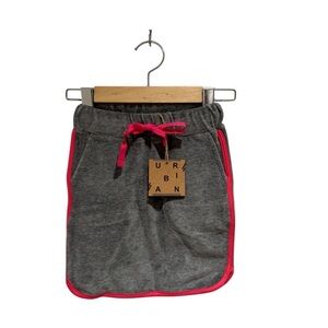 URBANI Kids Gray Skirt with Pink Accents - size 5